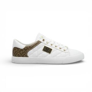 G by Guess Marti Sneakers Women's Sz 11 White Brown Logo